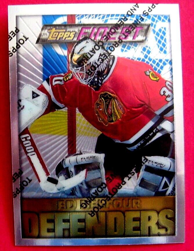 1995-96 Topps Finest 95-96 ED BELFOUR UNCOMMON SILVER CARD #108