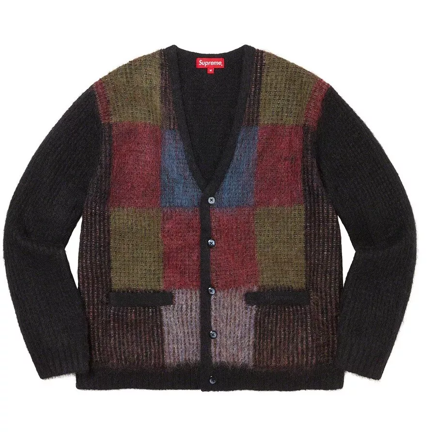 Supreme Brushed Grid Cardigan サイズＬ