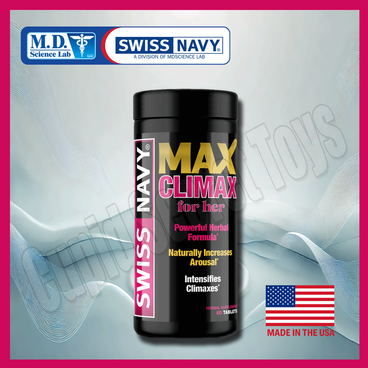 Swiss Navy Max Climax for Her 60 Tablets Female Libido Booster