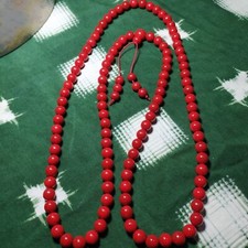 108 Beads Buddhist 10mm Mala Indonesian Genuine Red Coral Meditation Prayer