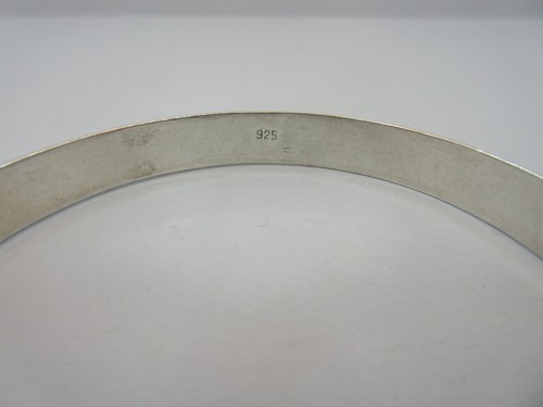 Sterling Silver women sparkling bangle Bracelet 925 7 inche - Picture 4 of 6