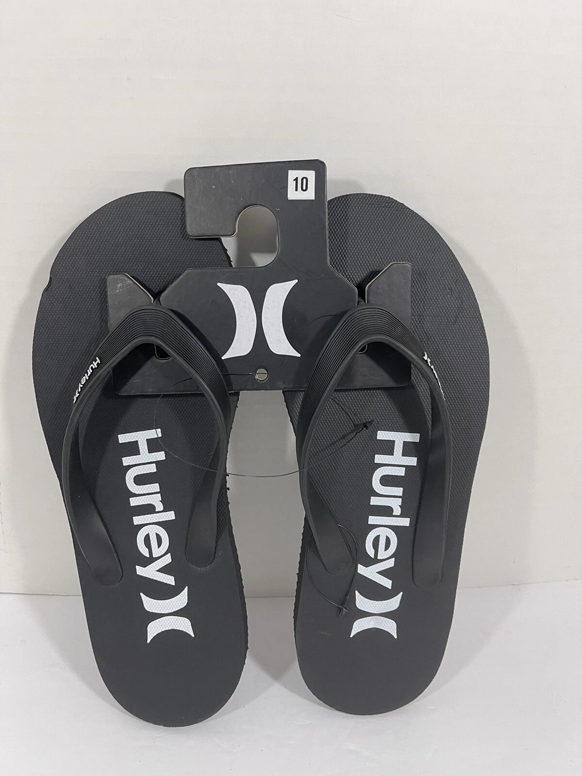 Hurley Flip Flops Black NWT