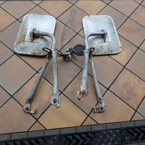 1970’s Chevy, GMC pick-up truck side view mirrors and arms, original square body