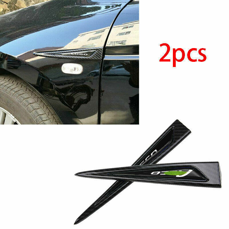 2x For Honda Accord 2008-2012 Carbon Fiber ABS Fender Side Air Outlet Cover Trim