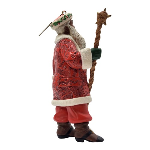Hallmark 1999 ~ African American Joyful Santa 1st in Series Christmas Ornament - Picture 4 of 5