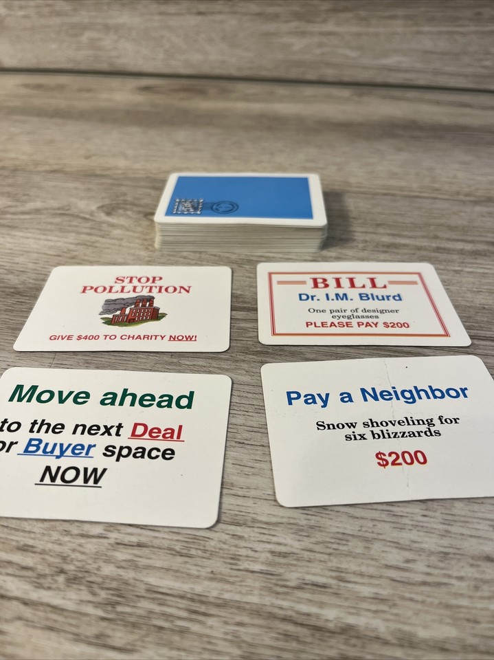 1994 Pay Day Game Replacement Parts Pieces Complete Set of 48 Mail