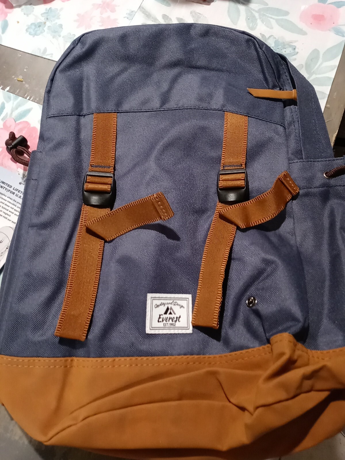 Everest String Pocket Suede Backpack Travel Bp300 for sale online eBay