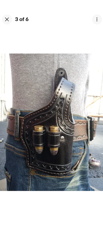 Made to Order 2.5 Inch to 4.25 Inch Bond Arms 45/410 Ammo Holder Holster - Image 4 of 4