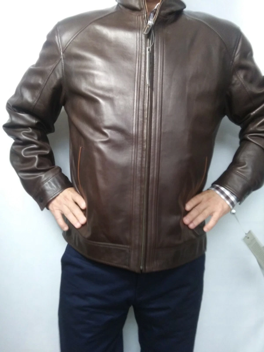 Daniel cremieux signature collection leather jacket clearance