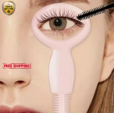 2pc 3-in-1 Eye Makeup Tool – Mascara Guard, Lash Comb & Eyebrow Groomer - NEW