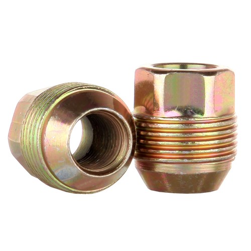 24pcs Gold 14x1.5mm 1.04'' Width Open End Lug Nuts For Chevrolet Silverado 1500 - Picture 3 of 7