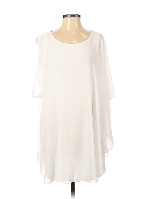Chico s White One Sleeve Caftan - Size 0