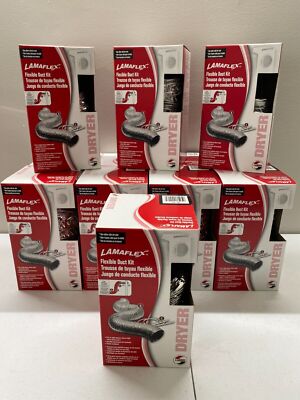 12 Lambro Lamaflex 4In. x 5Ft. Aluminum/Polyester Flexible Dryer Duct w/ Nylon