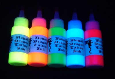 Royal Dragon Blacklight Uv Tattoo Ink Choose From 5 Super Glow 1oz Colors 3 Ebay