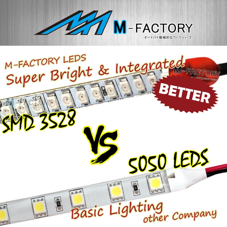 Встроенный светодиодный задний фонарь AMP-Z Smoke 150 мм гибкий для мотоциклов Buell - Изображение 4 из 4