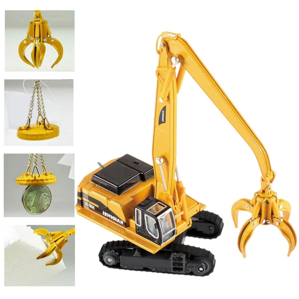 1/87 Grab & Magnet Attachment Crane Construction Equipment Diecast Model Truck A - Image 2 of 4
