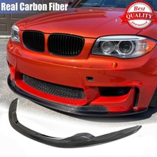 Carbon Fiber Front Bumper Lip Chin Spoiler For Bmw 1 Series E82 1m Coupe 2012-18