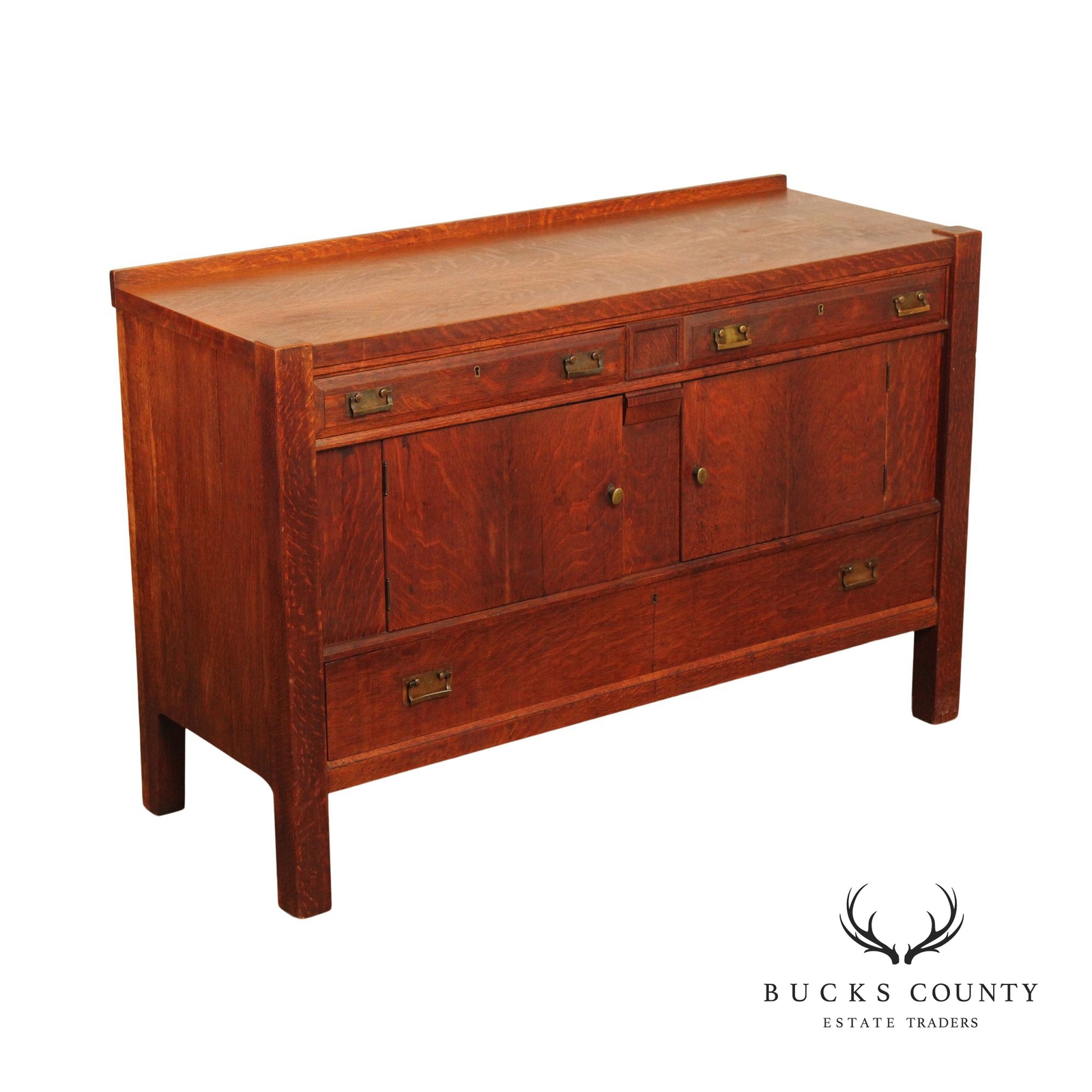 Antique Mission Oak Sideboard Buffet eBay