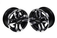 MASSFX MX1054144HM 10x5 4/144 Gun Metal 10" Rim Front Single Wheel (2 Pack)