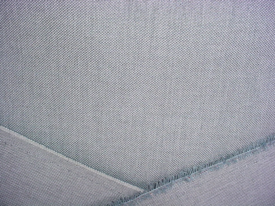 Tela de tapicería para cortinas 9Y Holly Hunt 210 nueva bahía de lino azul polvoriento Foto 4 de 4
