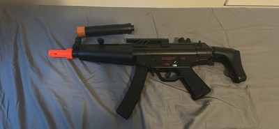 H&K MP5 SD6 6mm BB AEG Semi-Auto Airsoft Gun - Black (2275053)