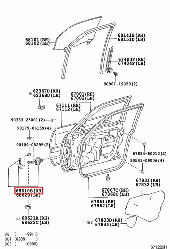 Genuine Toyota LandCruiser HDJ100 FZJ105 Front RH Door Check Stopper Hinge - Picture 3 of 7