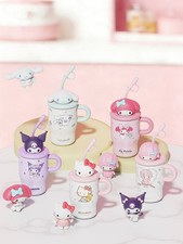 MINISO Sanrio Family Series 17 oz Thermos tazza di paglia NUOVA CALDA