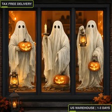 Halloween Decorations - Ghost Window Clings for Halloween Party Decor