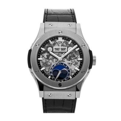 Hublot Classic Fusion Aerofusion Moonphase Titanium Auto 42 Watch 547.NX.0170.LR