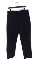 Uniqlo Women's Suit Trousers W 32 in Blue Polyester