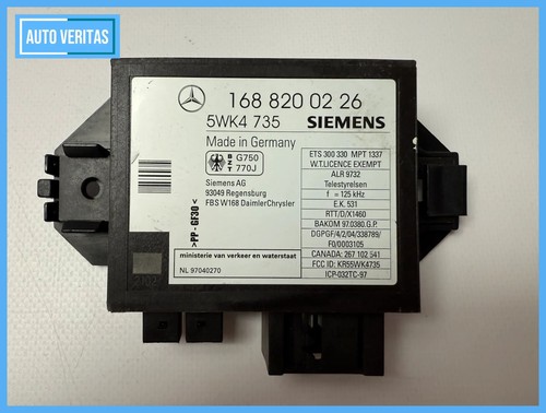 Original Mercedes A-Class W168 Controller Immobilizer Siemens 1688200226 - Picture 4 of 10