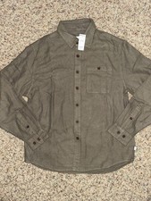 KATIN TWILLER Men's Flannel Shirt - Olive - Small - NWT