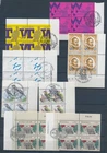 XE71457 Belgium mixed thematics FDC cancel blocks of 4 used