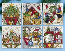 Design Works Crafts Home for Christmas Cross Stitch Ornament Kit - Set of 6