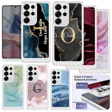 Marble Printed Custom Cover For Samsung Galaxy S24 S25 A36 A17 A07 Flexible Case