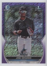 2023 Bowman Chrome Prospects Purple Shimmer Refractor 82/250 Jose Gerardo 08re
