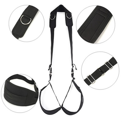 Leg Open Sex Bed Straps Set Love Posture Anklecuff Handcuffs for Cosplay Couples