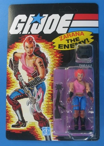 GI Joe Zarana 3.75" Action Figure 2024 MOC Cobra Retro Vs Transformers O-Ring