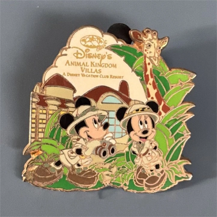 Disney Mickey Minnie Animal Kingdom Villas Pin 2007 Exclusive Walt Disney World