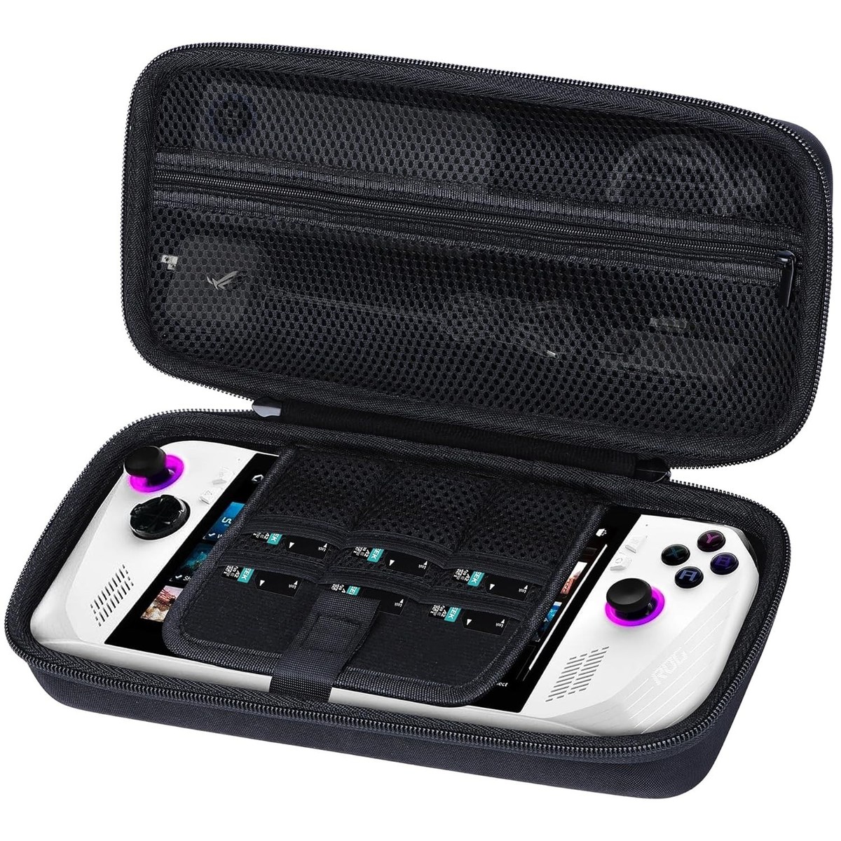 Elegant Black Storage Case for ASUS ROG Ally X/Z1 Handheld Console