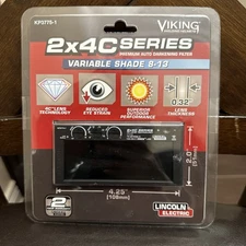 Lincoln OEM Viking 2x4C Series Auto Darkening Lens KP3775-1 Variable Shade 8-13