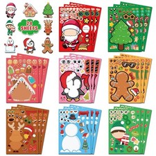 Stocking Stuffers for Kids,Christmas Stickers,DIY Christmas Crafts for Kids
