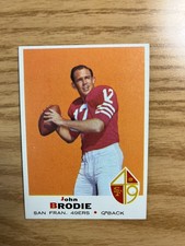 1969 Topps - John Brodie #249 - Former NFL MVP - Great Card - NRMT Shape