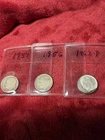 #528 Lot Of 3 Roosevelt SILVER Dimes 1951, 1956, 1962D. See Description For 62D