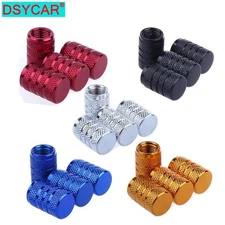 4PCS Alloy Tire Valve Air Dust Cover Stem Schrader Caps Wheel Car Truck SUV Bike