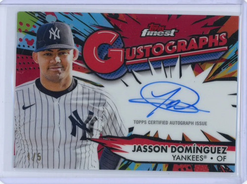 Jasson Dominguez #G-JD 2025 Topps Finest GustoGraphs card