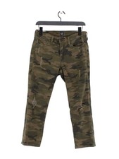 Gap Women's Jeans W 26 in Green Cotton with Elastane, Polyester, Viscose Skinny