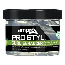 Ampro Curl Enhancer Gel Activator Extra Dry With Olive 10 oz