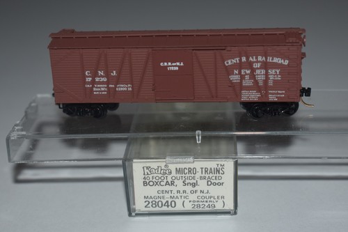 Vagón de carga Kadee Central Rail of New Jersey 40' escala N puerta única 17239 C52662 | Zustand: Used