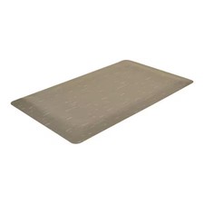 Antifatigue Mat, 57 Ft. L X 3 Ft. W, 1" Thickness, Vinyl, Marble, Gray/White,